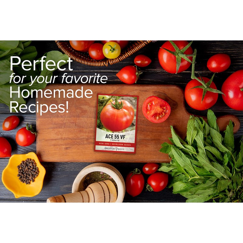 Gardeners Basics Ace 55 VF Tomato Seeds for Planting Heirloom