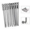 Saipor 10pcs 100mm Magnetic Flat Slotted Phillips Cross Head Screwdriver