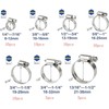 60-Piece All-inclusive Hose Clamp Combo Kit, Adjustable 1/4" - 1-1/2"