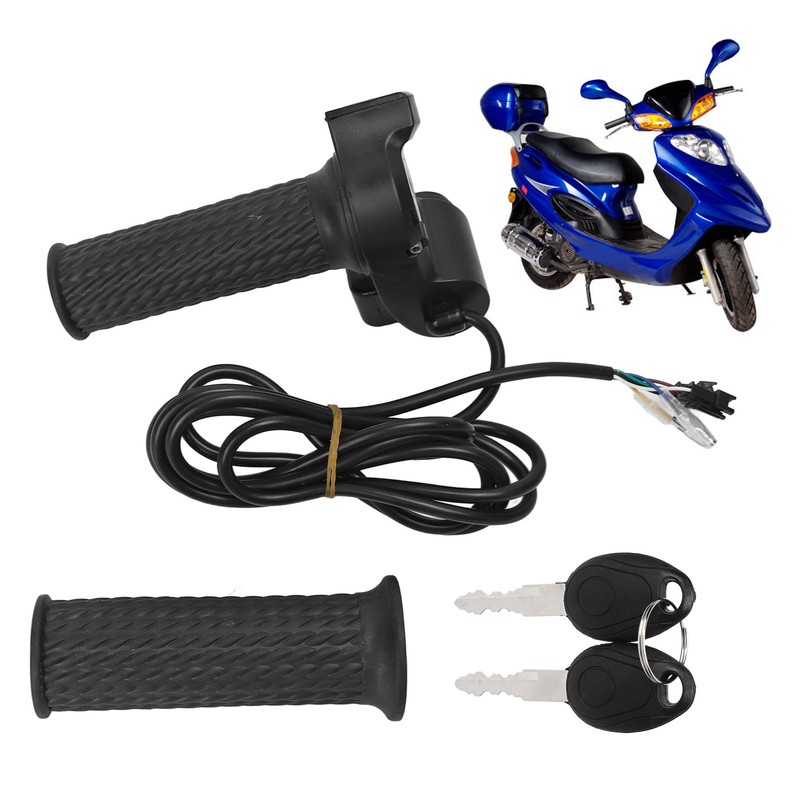 2 PCS Electric Bike Throttle Grip Kit Speed Control Grip