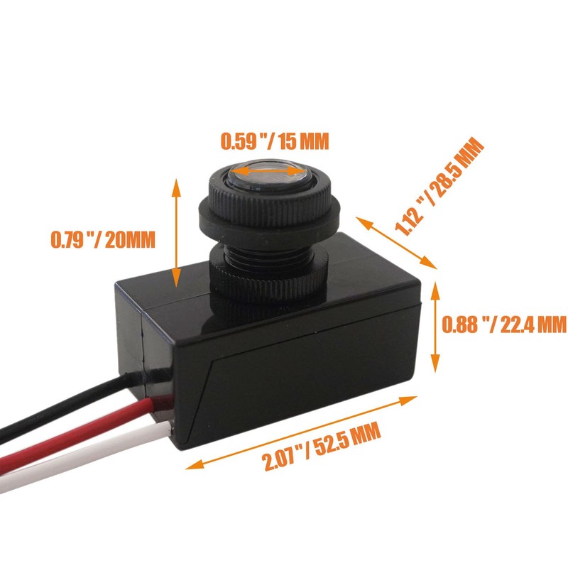 Heluok 2 Pack DC12V 24V 36V 48V Photoelectric Switch for