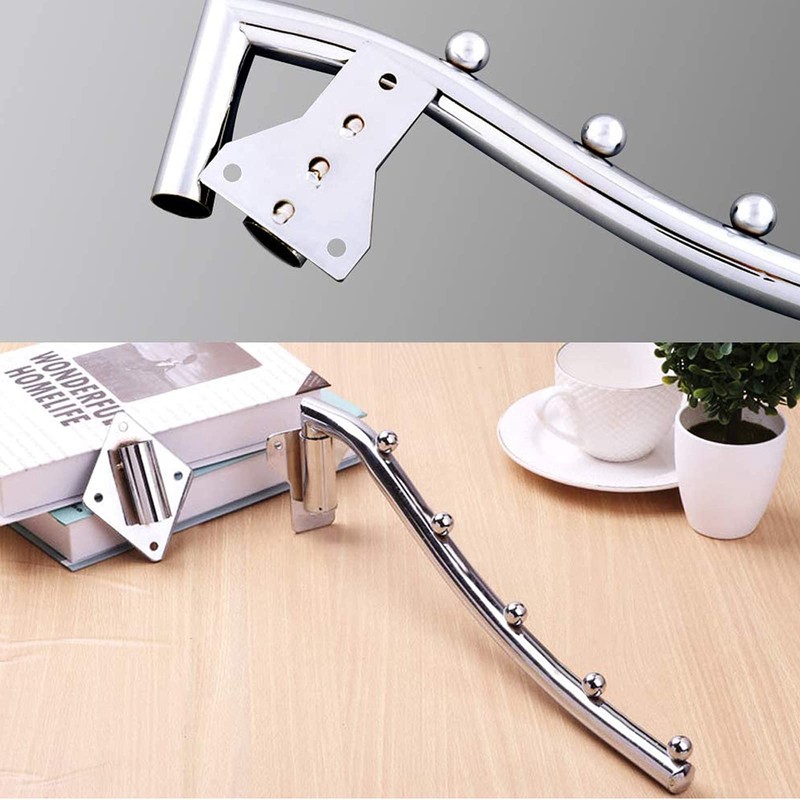 Wall Mounted Clothes Hanger Rack Folding, Clothes Hook, Stainless Steel