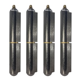 6” Inch Weldable Bullet Hinge – Heavy Duty Barrel Hinges – Weld On Gate Hinges – Weldable Door Hinges – Weld BBQ Smoker Hinge – 6.24" Inch x .979" Inch – Heavy Duty Steel TearDrop Body Pin Grease Zerk