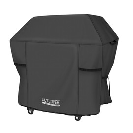 ULTCOVER Waterproof Grill Cover 52 inch, Heavy Duty BBQ Cover for 2-4 Burners Outdoor Gas Barbecue Grill, Black
