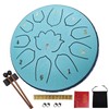 Rain Drum for Outside Garden, 6-Inch Steel Tongue Drum with