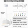 BESTWEST 15.7 inch Wabi Sabi Pendant Light for Dining Room