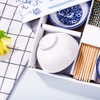 Chinese Bowl and Chopsticks Set of 4 for Rice Soup