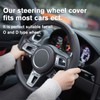 Amiss Car Nappa Leather Steering Wheel Cover, Car Interior Accessories,