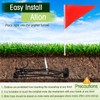 Qualirey 32 Pcs Mole Traps with Red Stick Flags Galvanized