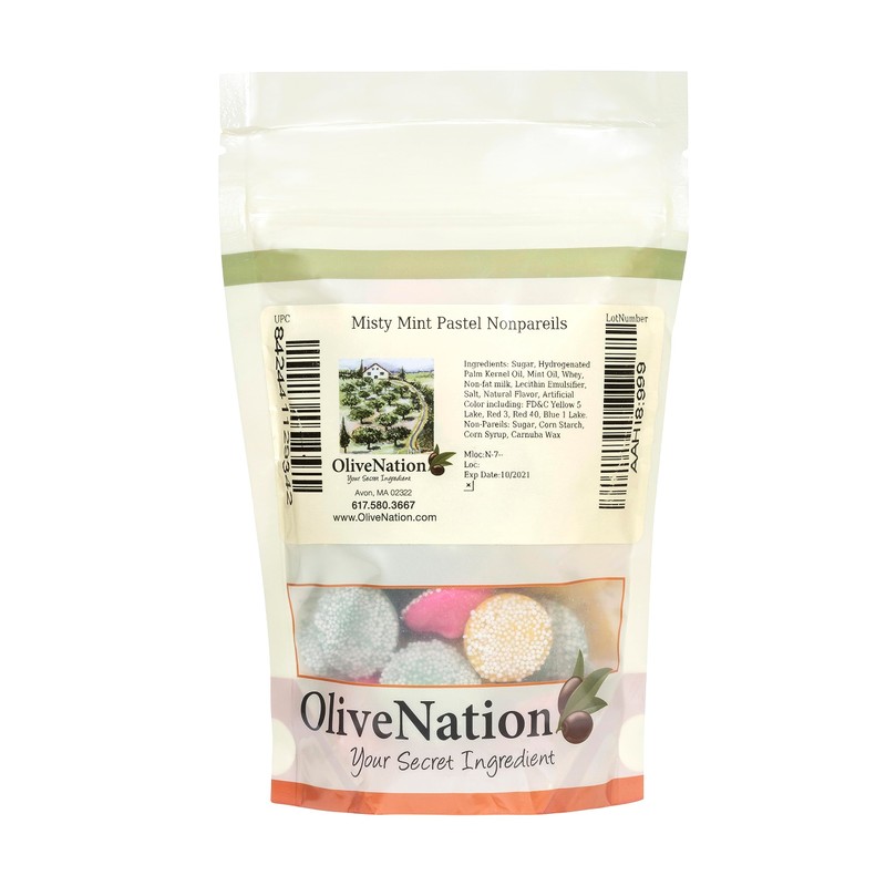 Misty Mint Pastel Nonpareils 2 lbs