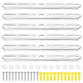 PATIKIL 150mm 5.9 Inch Ceiling Light Plate Kit, 6 Set Pendant Light Fixture Mounting Bracket Crossbar with Screw Nuts Accessories for Chandelier Wall Lighting
