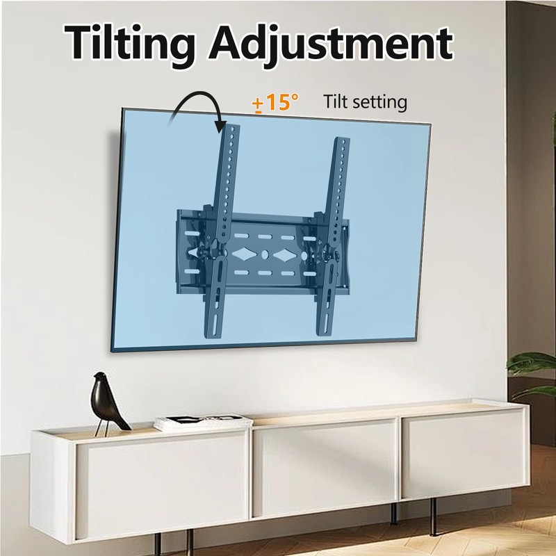 JXMTSPW Tilt TV Wall Mount, TV Mount Bracket Mount For