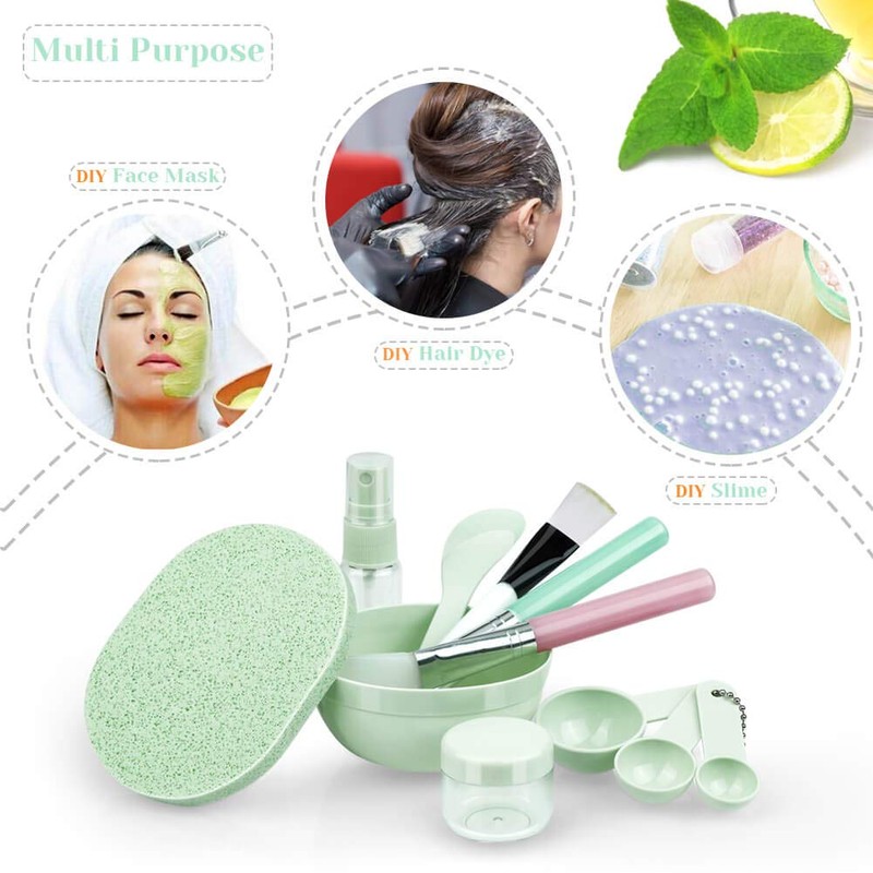Face Mask Mixing Bowl Set, Anezus 11 Pcs DIY Facemask