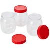 Sunpet J0500 Food Storage Canisters, Plastic, Red, 500 ml, Small,