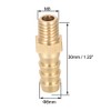 sourcing map Brass Metric Barb Connector Hose Nozzle 8mm x