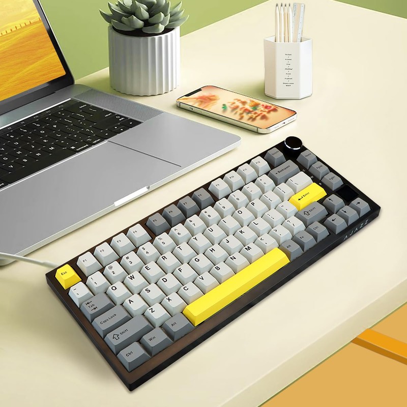 AJAZZ AK820 Pro 75% Gaming Keyboard, Triple Mode Connected RGB