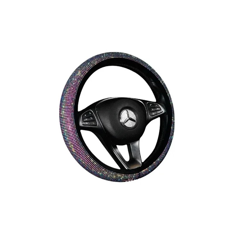 Protector Funda Cubre Volante Brillante Diamante Auto Moda