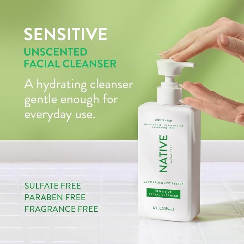 Native Sensitive Face Wash Spa Day Daily Facial Cleanser (2