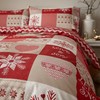 Catherine Lansfield Christmas Let It Snow Reversible Single Duvet Cover