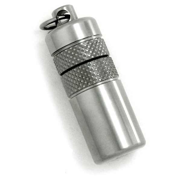 [rezie] Leger Textured Cylinder Type (Cylinder) Pure Titanium Pill Case pc01-wa – 3 Popular Brand Men's