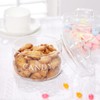 KEKEHOME 11oz Glass Candy Dish with Lid Covered Candy Bowl