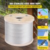 VEVOR 3/16 T304 Stainless Steel Cable 250FT, 3700 LBS Breaking