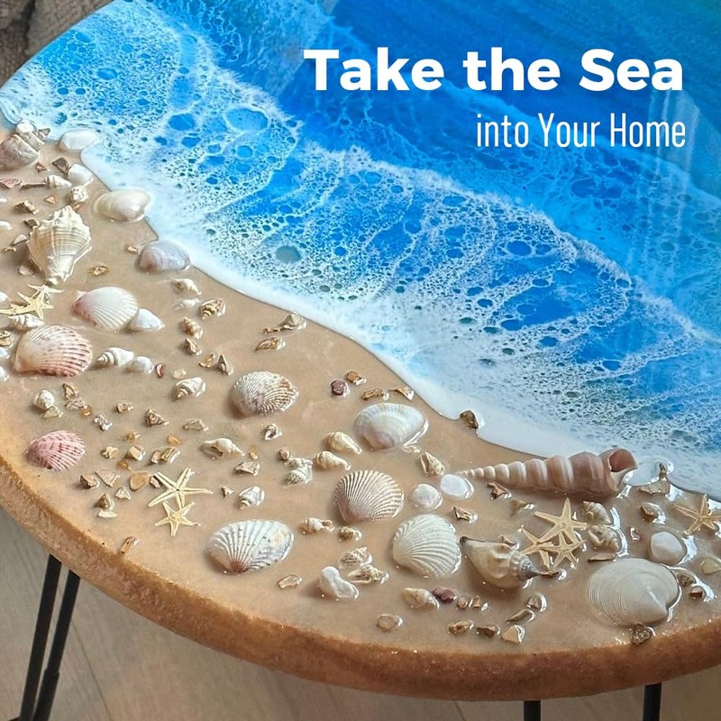 TQELFSS Epoxy Resin 20 OZ, Crystal Clear Epoxy Resin Kit,