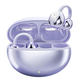 Open Ear Clip on Earphones Out of Ear Cuff Earring Earbuds Open-ear Headphones Air Conduction Wireless Bluetooth 5.4 Sports Gym Cycling Secure Fit Ear Buds for Men Women Workout Running Office Work