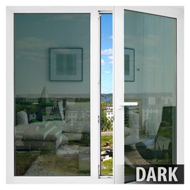 BDF PRGN Window Film Premium Color High Heat Control and Daytime Privacy Green Outside, Silver Inside - 36in X 14ft