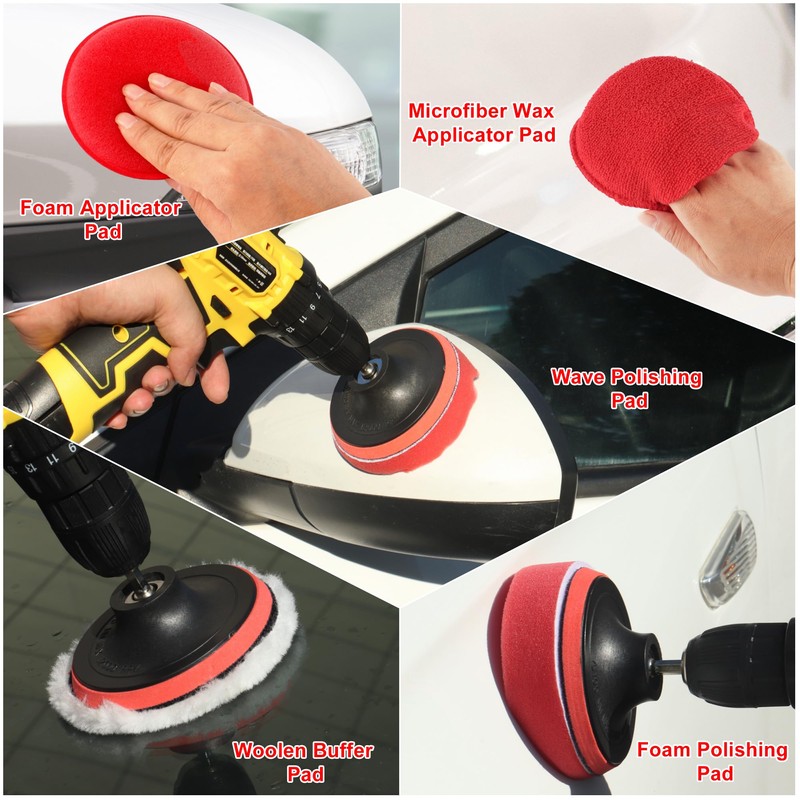 25Pcs Car Detailing Kit, Car Cleaning Kit with Drill Brushes