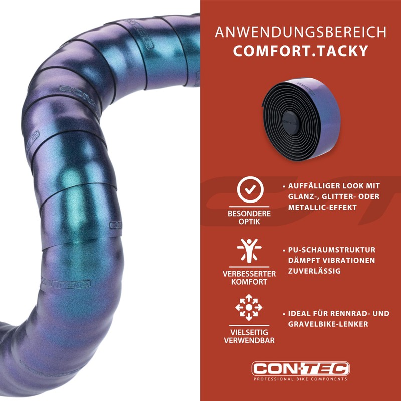 CONTEC Ct Comfort.Tac Ky Chameleon 03199993 Handlebar Tape Metallic Colourful