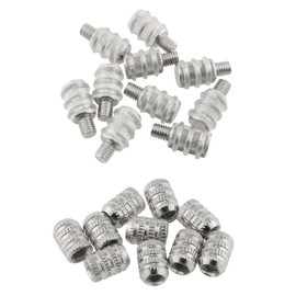 HJGarden 10PCS 8x23 Furniture Cabinet Straight Shelf Supports Pins Pegs, Glass Shelf Pin Spacer Nail