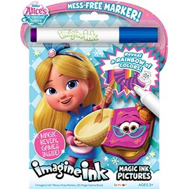 Bendon Imagine Ink Alice's Wonderland Bakery Magic Ink Pictures and Game Book with Mess Free Marker