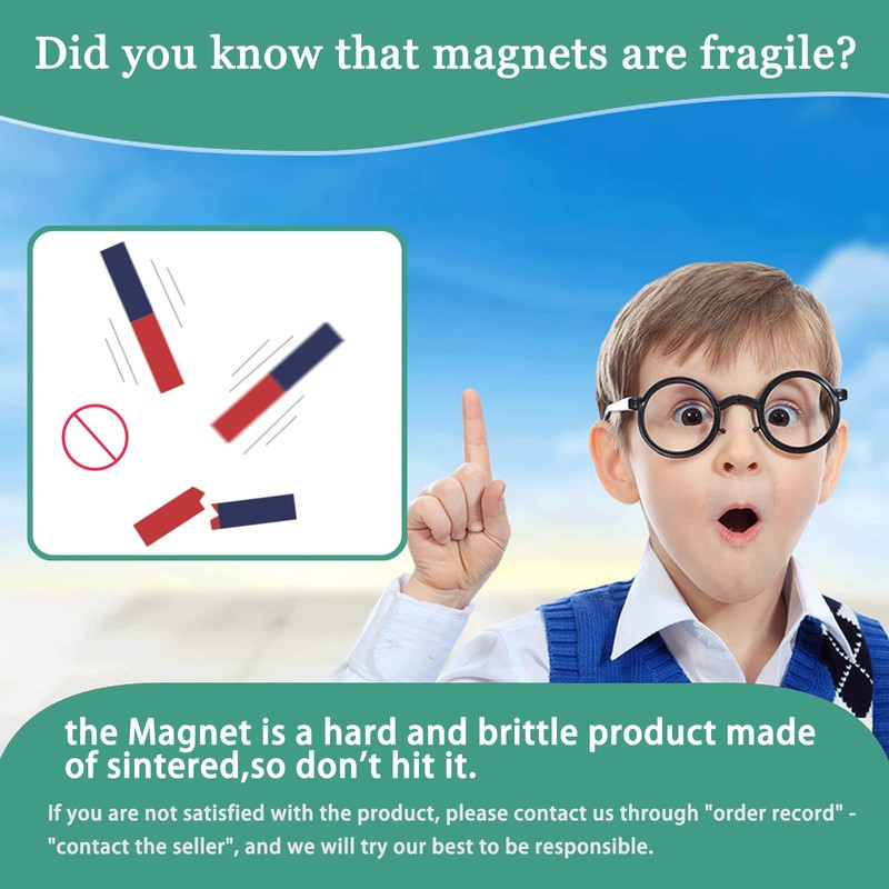 Science Magnet for Kids Bar Magnet Small with North South