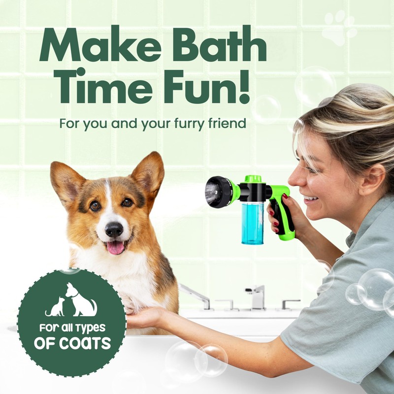Soap & Shampoo Dispenser for Pet Wash and Garden Hose