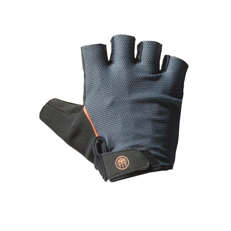 BERETTA Pro Mesh Fingerless Gloves X-Large Black & GrayX-LargeBlack &