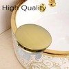 2 Pack Sink Basin Overflow Trim Ring Solid Brass Bathroom