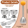 vibedor Egg Cups & Topper Set of 5, 1 Stainless