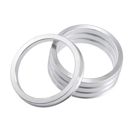 ACROPIX 78.1mm to 66.6mm Universal Hub Centric Rings Silver Tone - Pack of 4