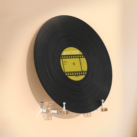 Wall-Mount Acrylic Display Shelf for Plates, Acrylic Plate Stand with Adjustable Display Angle, Ideal Hanger for 6-16 Inch Plates, Picture Frames, Bowl, Certificate, Artwork, Silver Pegs - 1 Pack