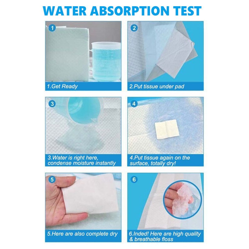 Buyockss Heavy Absorbent Disposable Bed Pads Adult Incontinence Pads 50