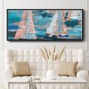 Renditions Gallery Floater Framed Canvas For Office Boat Sailing on