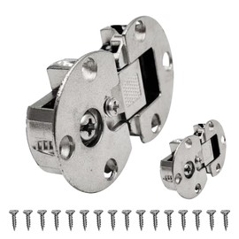 Aginkgo 2Pcs Cabinet Door Concealed Hinge 90 Degree Hide Leaf Adjustable Link Regulate Flap Hidden Suitable for Flipping Down Cabinet Doors Tabletops Kitchens