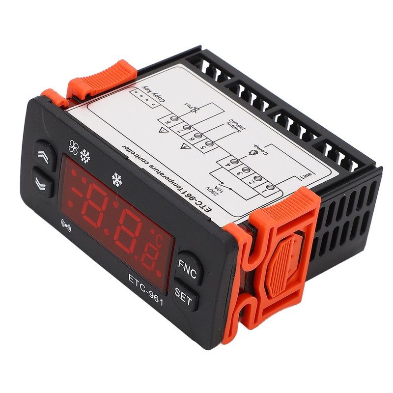 Freezer Temperature Controller Digital External Fahrenheit Celsius Switchable Refrigeration Defrosting