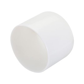 sourcing map 4pcs Rubber End Caps 40mm ID Vinyl Round Tube Bolt Cap Cover Screw Thread Protectors White