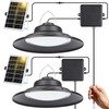 ropelux Solar Powered Shed Light Indoor Outdoor, 2000LM Daytime Available