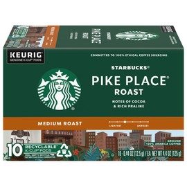 Starbucks Pike Place Roast Medium Keurig K-Cups - 0.44 oz - 10 ct - 2 pk