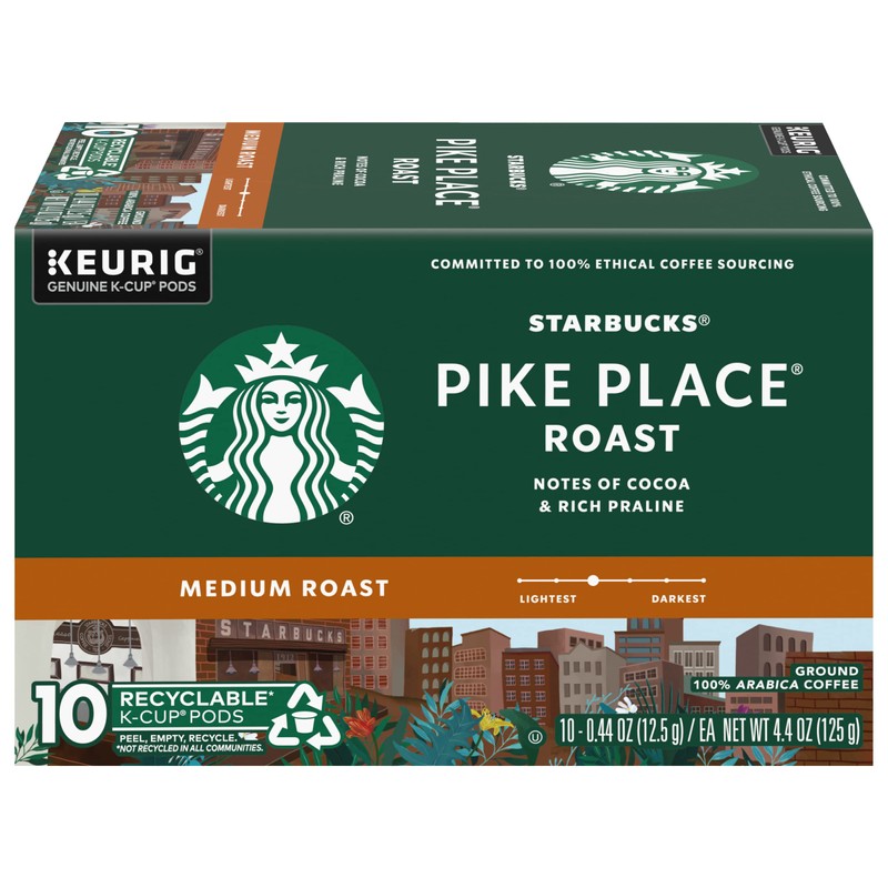 Starbucks Pike Place Roast Medium Keurig K-Cups - 0.44 oz