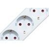 Meister 7430190 3-Way Socket Strip - Extra Flat Plug -