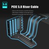GLOTRENDS Vertical GPU Holder Bracket with PCIE 5.0 Riser Cable